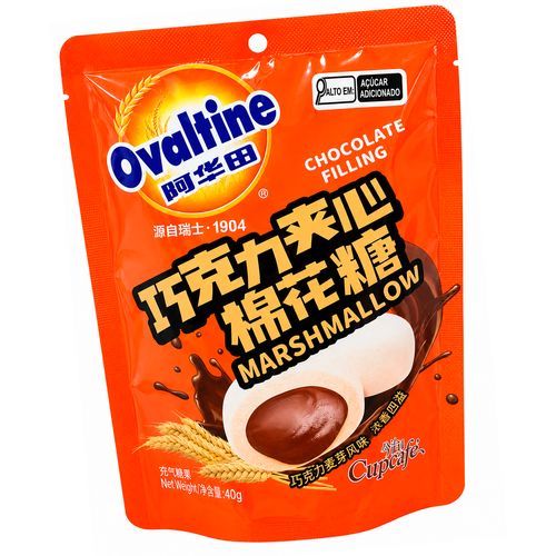 Marshmallow Ovaltine com Recheio de Chocolate 40g-2-